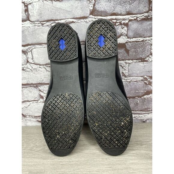 Shoes For Crews 55315 Reese Black Leather Work Slip Flats Women Sz 11M US/43EU - Picture 10 of 16